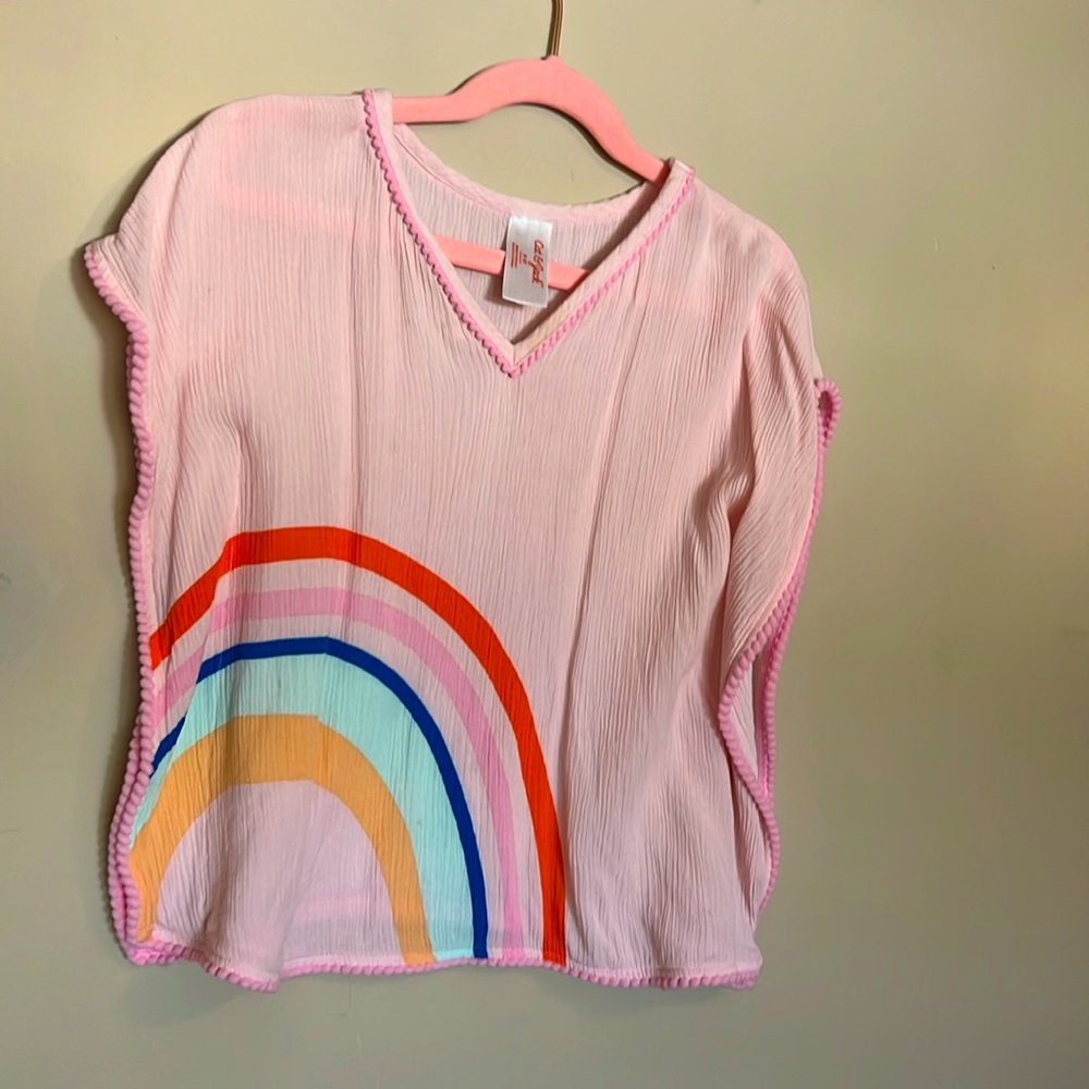 Cat & Jack rainbow beach cover up dress